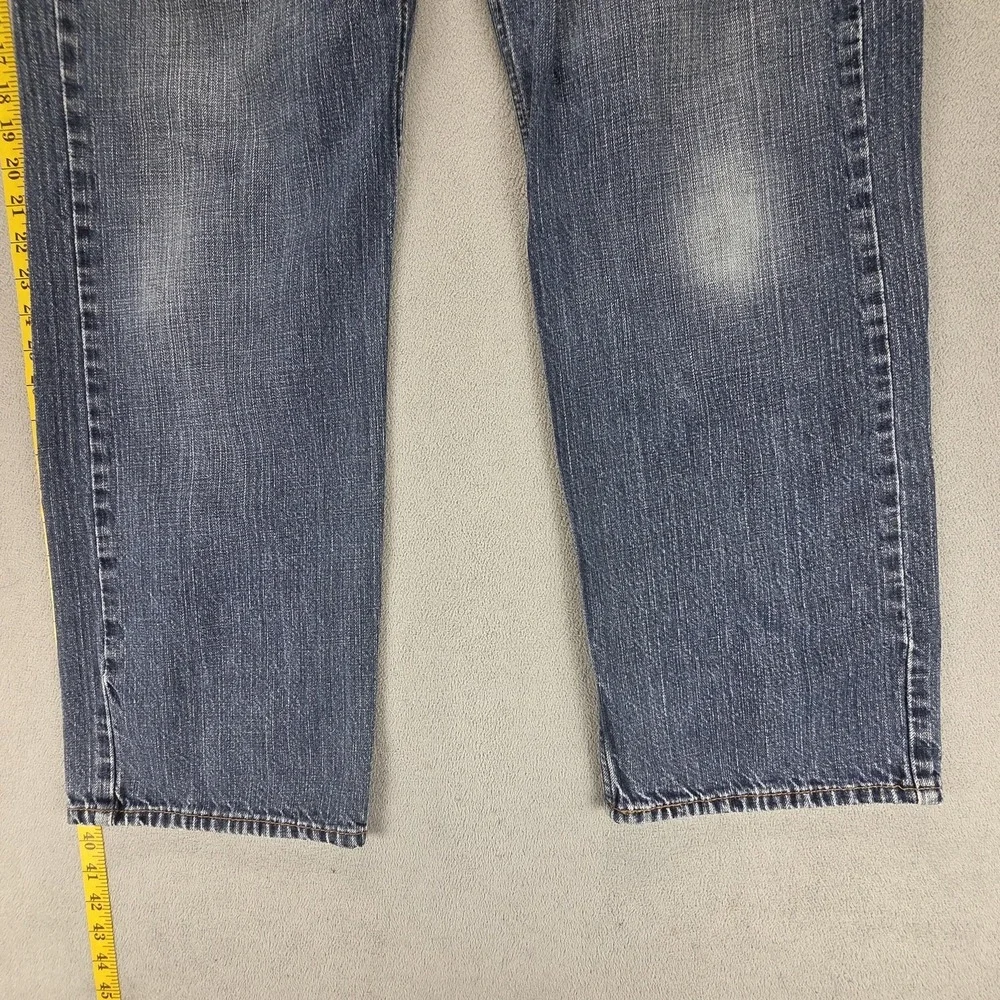 Levis 569 Jeans Mens Blue Medium Wash Loose Straight Zip Fly Relaxed Fits 36x30